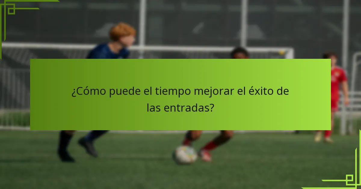¿Cómo puede el tiempo mejorar el éxito de las entradas?